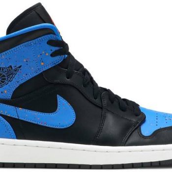 Air Jordan 1 Mid 'Royal Splatter' 554724-048