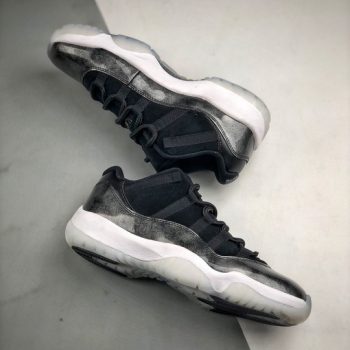 Air Jordan 11 Low " Barons" Black,Metallic Silver-White