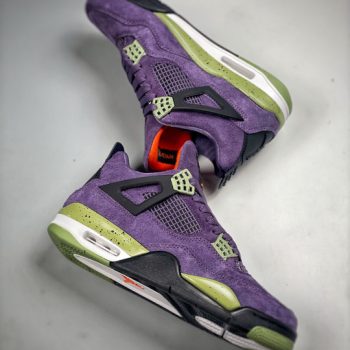 Air Jordan 4 Canyon Purple,Black-Alligator-Saftey Orange AQ9129-500