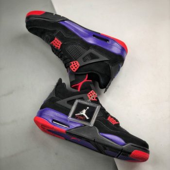 Air Jordan 4 NRG "Raptors" Black,University Red-Court Purple