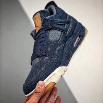 Air Jordan 4 Denim,Denim-Sail-Game Red