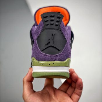 Air Jordan 4 Canyon Purple,Black-Alligator-Saftey Orange AQ9129-500