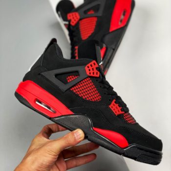 Air Jordan 4 " Red Thunder" Black,White-Red CT8527-016