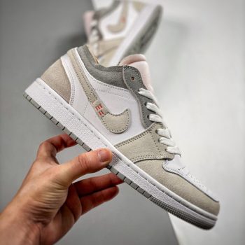 Air Jordan 1 Low " Inside Out" White,Grey-Sail DN1635-100