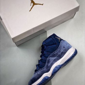 Air Jordan 11 Velvet Midnight Navy,Metallic Silver-White AR0715-441