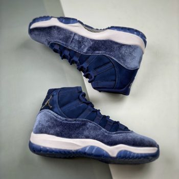 Air Jordan 11 Velvet Midnight Navy,Metallic Silver-White AR0715-441