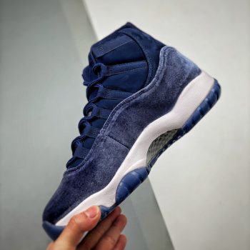 Air Jordan 11 Velvet Midnight Navy,Metallic Silver-White AR0715-441