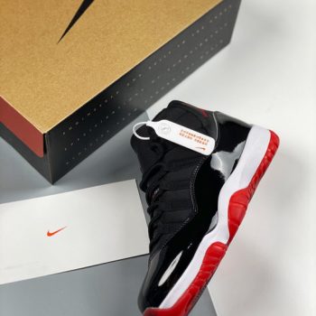 Air Jordan 11 "Bred 2019" Black,White-Varsity Red 378037-061