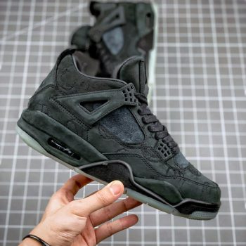 KAWS x Air Jordan 4 Black,Black-Clear Glow