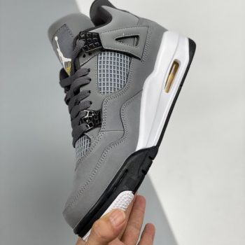 Air Jordan 4 Retro Cool Grey,Chrome-Dark Charcoal-Varsity Maize