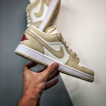 Air Jordan 1 Low " Heavy Tan Leather" FB7168-121