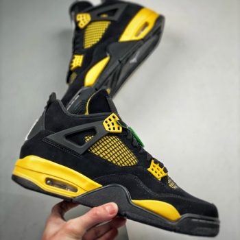 Air Jordan 4 " Thunder 2023u2033 Black,White-Tour Yellow DH6927-017