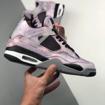 Air Jordan 4 " Zen Master" Amethyst Wave,Bright Crimson,Black,Cement Grey