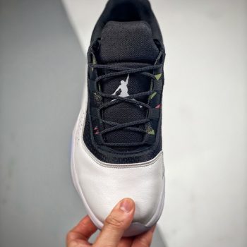 Air Jordan 11 CMFT Low White,Black-Ghost Green-Metallic Silver