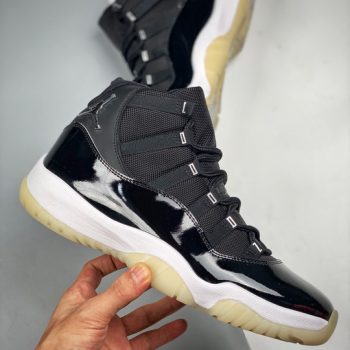 Air Jordan 11 " Jubilee 25th Anniversary" Black,Clear-White-Metallic Silver