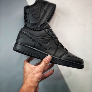 Air Jordan 1 Low " Triple Black" 553558-093