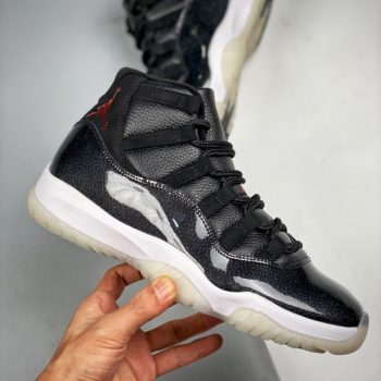 Air Jordan 11 Retro "72-10" Black,Gym Red-White 378037-002