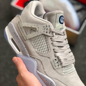 Air Jordan 4 Georgetown PE Grey Suede