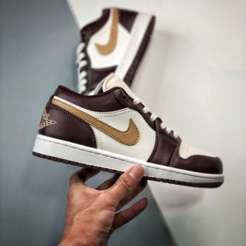 Air Jordan 1 Low "Mocha" Shadow Brown,Sail DC0774-200