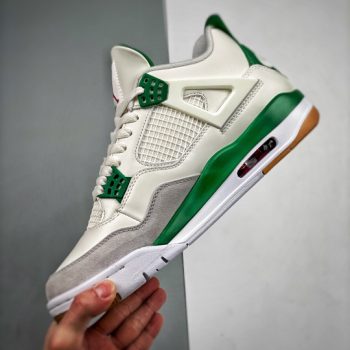 Nike SB x Air Jordan 4 Sail,Pine Green-Neutral Grey DR5415-103