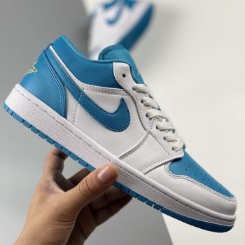 Air Jordan 1 Low " Aquatone" White Teal 553558-174