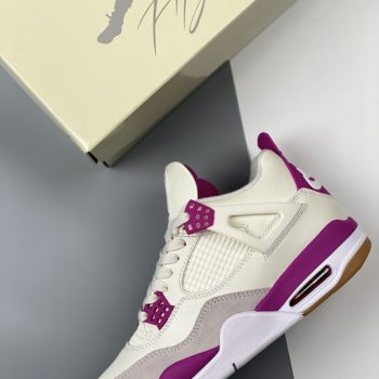 Nike SB x Air Jordan 4 Retro White Purple 2023 List!