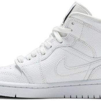 Air Jordan 1 Mid 'White Snakeskin' BQ6472-110