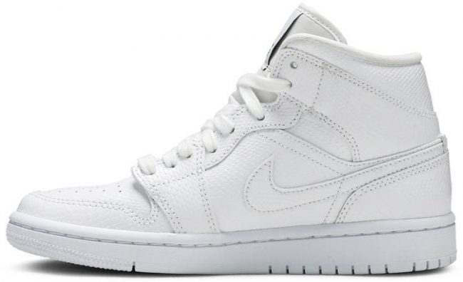 Air Jordan 1 Mid 'White Snakeskin' BQ6472-110