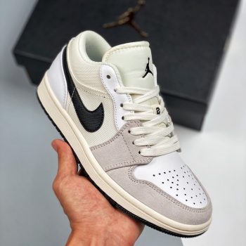 Air Jordan 1 Low " Astrograbber" White,Sail,Black