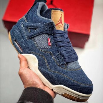 Air Jordan 4 Denim,Denim-Sail-Game Red