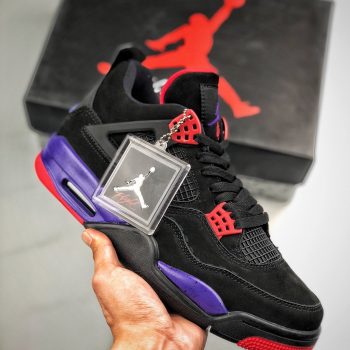 Air Jordan 4 NRG "Raptors" Black,University Red-Court Purple