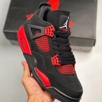 Air Jordan 4 " Red Thunder" Black,White-Red CT8527-016