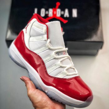 Air Jordan 11 Cherry White,Varsity Red-Black CT8012-116