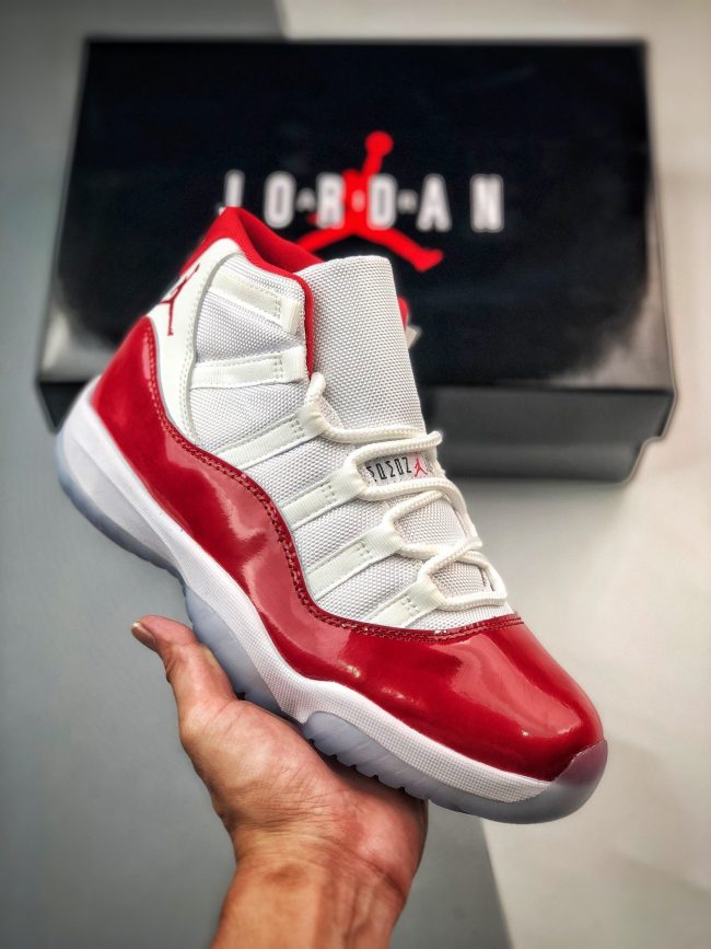 Air Jordan 11 Cherry White,Varsity Red-Black CT8012-116