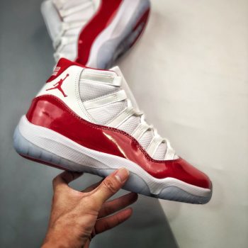 Air Jordan 11 Cherry White,Varsity Red-Black CT8012-116