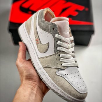 Air Jordan 1 Low " Inside Out" White,Grey-Sail DN1635-100