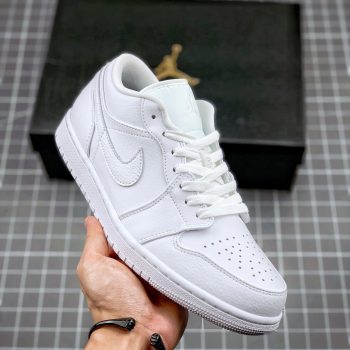 Air Jordan 1 Low " Triple White" 553558-130