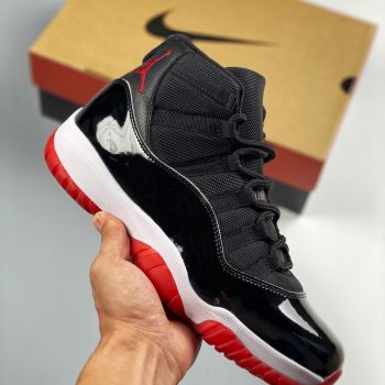 Air Jordan 11 "Bred 2019" Black,White-Varsity Red 378037-061