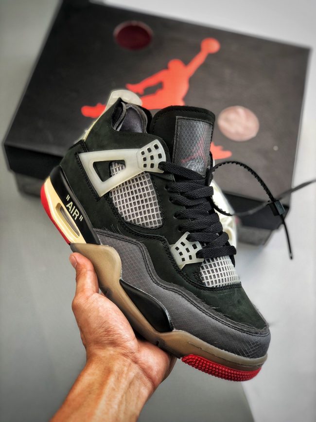 Off-White x Air Jordan 4 Bred