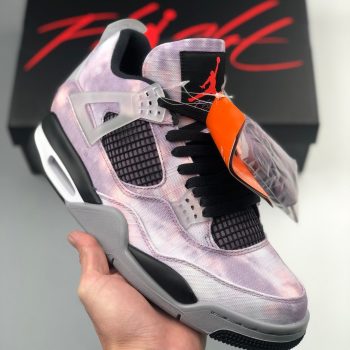 Air Jordan 4 " Zen Master" Amethyst Wave,Bright Crimson,Black,Cement Grey