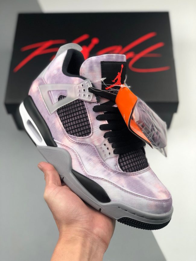 Air Jordan 4 " Zen Master" Amethyst Wave,Bright Crimson,Black,Cement Grey