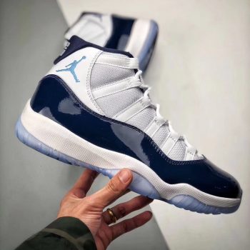 Air Jordan 11 " Win Like 82u2033 White,University Blue-Midnight Navy