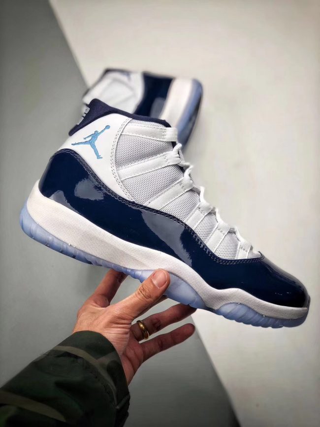 Air Jordan 11 " Win Like 82u2033 White,University Blue-Midnight Navy