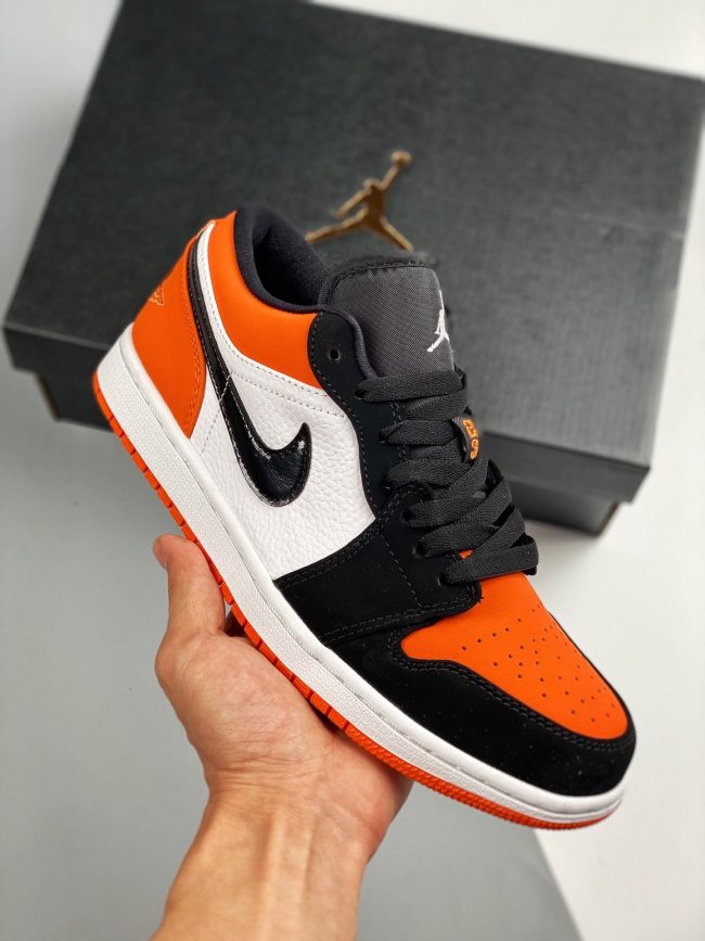 Air Jordan 1 Low " Shattered Backboard" Starfish,Black-Sail