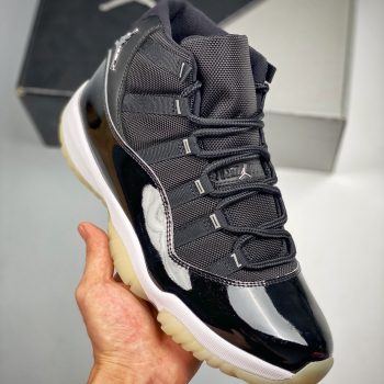 Air Jordan 11 " Jubilee 25th Anniversary" Black,Clear-White-Metallic Silver