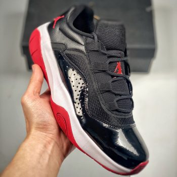 Air Jordan 11 CMFT Low " Bred" Black,White-Gym Red