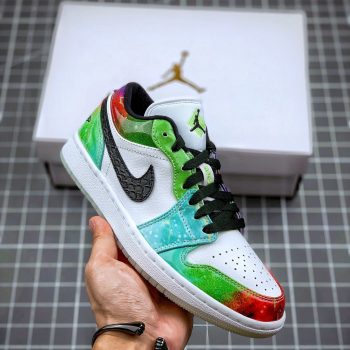 Air Jordan 1 Low " Galaxy" White Multi