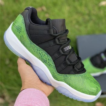 Air Jordan 11 Retro Low Black,Nightshade-White-Volt Ice