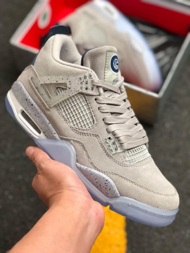 Air Jordan 4 Georgetown PE Grey Suede