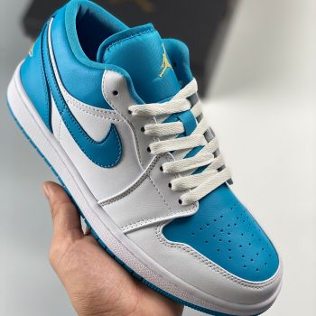 Air Jordan 1 Low " Aquatone" White Teal 553558-174